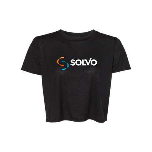 Solvo - Ladies Flowy Cropped T-Shirt