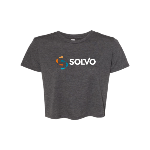 Solvo - Ladies Flowy Cropped T-Shirt