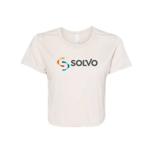 Solvo - Ladies Flowy Cropped T-Shirt