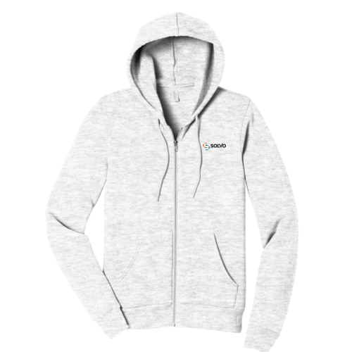Solvo - Unisex Sponge Fleece Full-Zip Hooded Sweatshirt