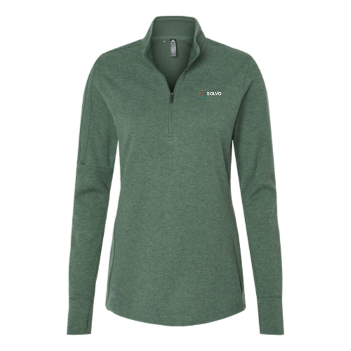 Solvo - Women's 3-Stripes Quarter-Zip Sweater v1