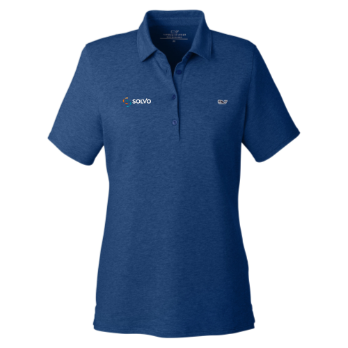 Solvo - Vineyard Vines Ladies Edgarton Pique Polo v1