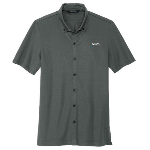 Solvo - Mercer+Mettle Men's Stretch Pique Full-Button Polo v1