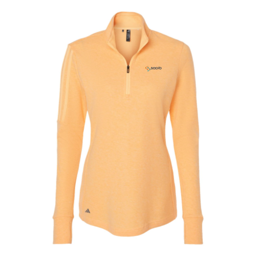 Solvo - Women's 3-Stripes Quarter-Zip Sweater v2