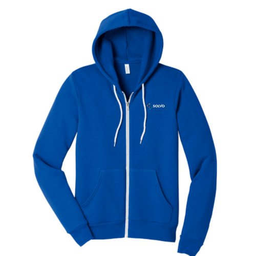 Solvo - Unisex Sponge Fleece Full-Zip Hooded Sweatshirt