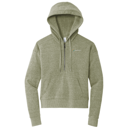 One Source - District Women's Perfect Tri Fleece 1/2-Zip Pullover