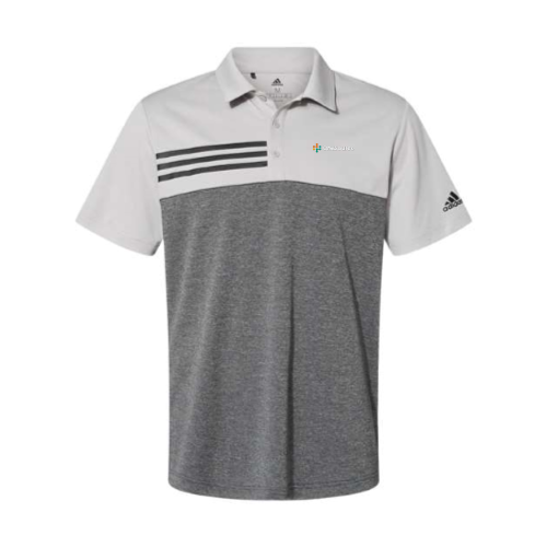 One Source - Heather Colorblock 3-Stripes Sport Shirt v1