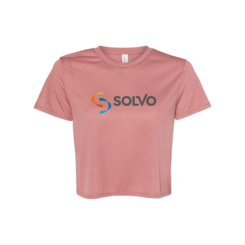 Solvo - Ladies Flowy Cropped T-Shirt