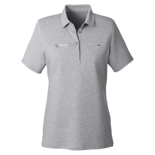 Solvo - Vineyard Vines Ladies Edgarton Pique Polo v1